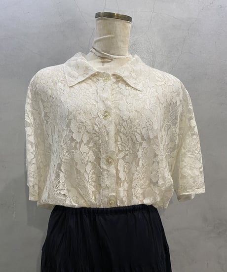 S/S Lace Shirt WH