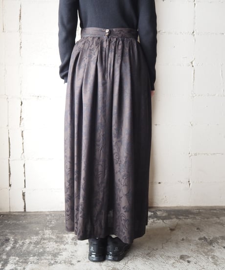 Shadow Botanical Pattern Skirt DBR