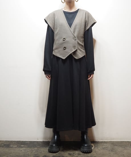 Double Breasted Dot Vest BR