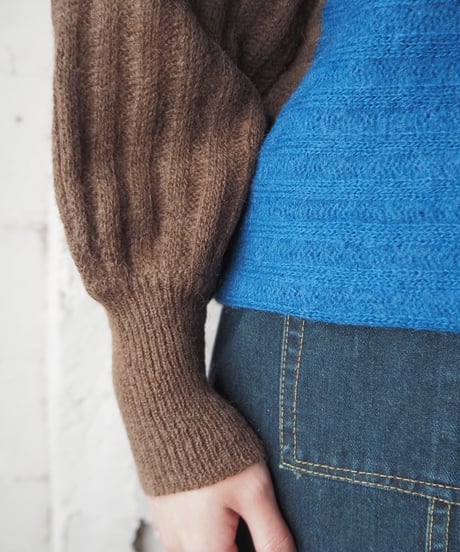 LOUIS JOONE Dolman Sleeve Design Knit BLBK