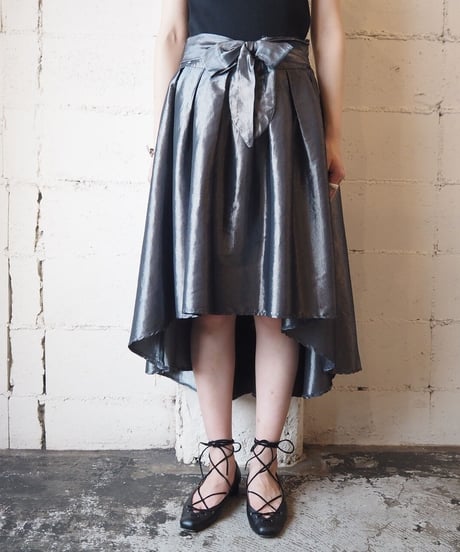 1990's Metalic Asymmetry Skirt