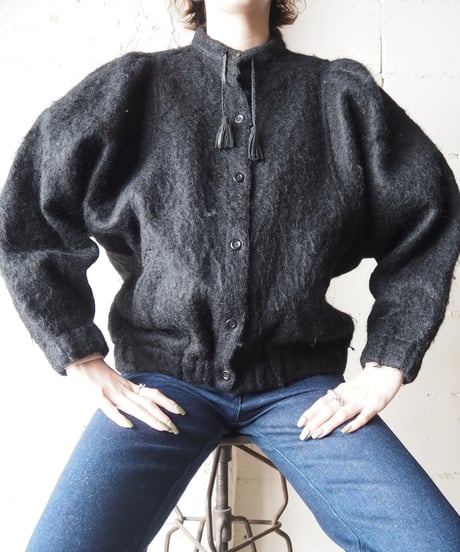 Mohair Blouson Jacket BK