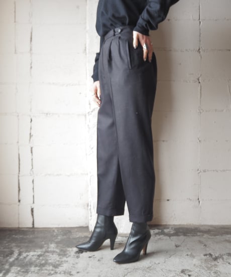 Lauren Tapered Wool Pants BK