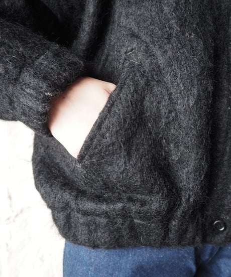 Mohair Blouson Jacket BK