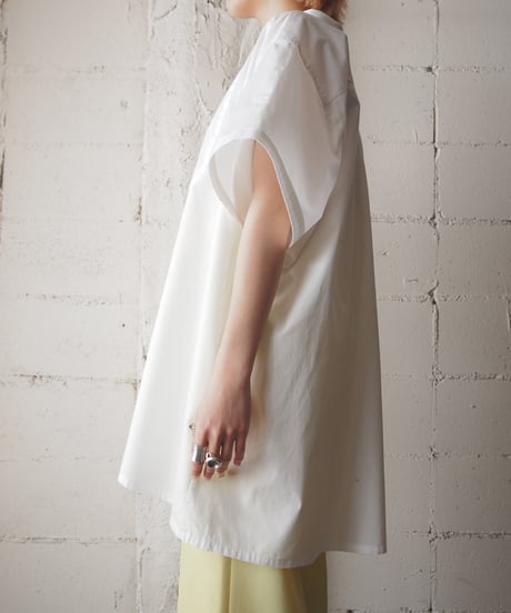 Starched Bosom Short Sleeve Shirt WH