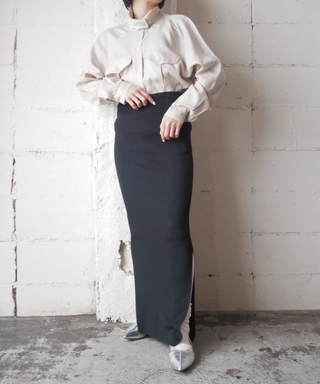 Turn Over Collar Raglan Sleeve Shirt BE