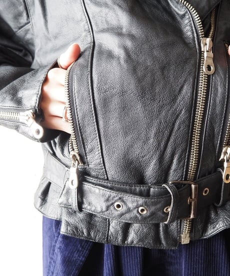 Waist Belt Leather Riders BK