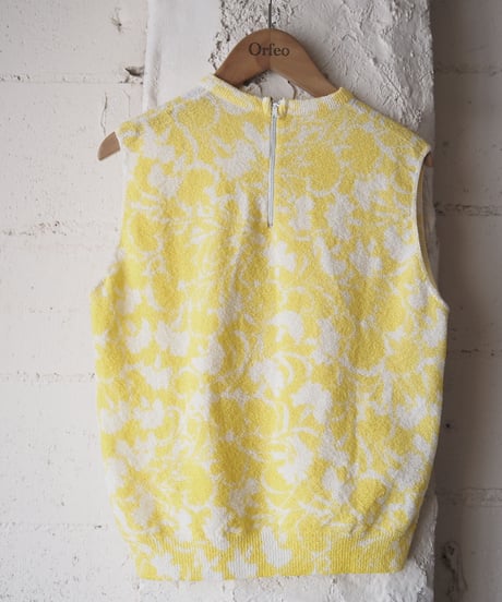 1960~70's Sleeveless Pattern Knit YE