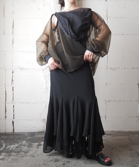 Sheer Hooded Pullover Jacket KA