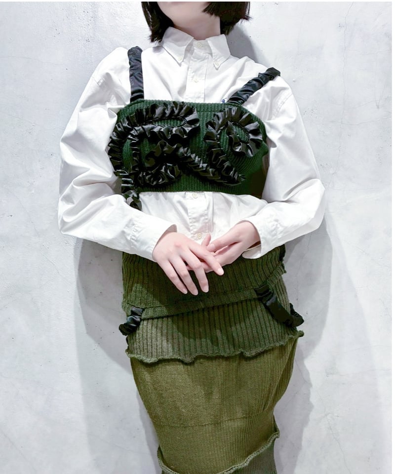 Remake Command Knit Frill Bustier KA | Orfeo