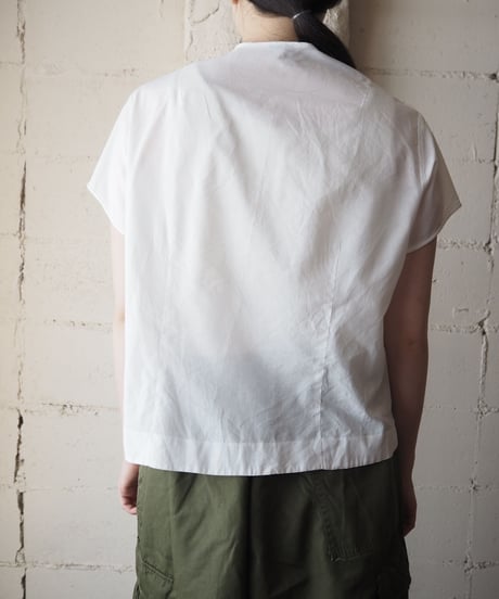 1970's Collarless Cutwork Shirt WH