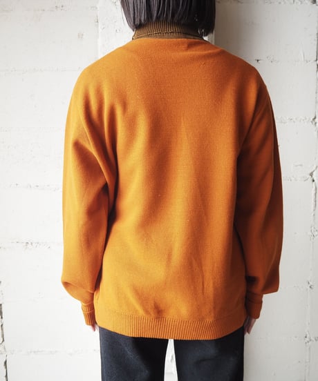 1970's Bicolor Turtle Neck Sweater ORBR