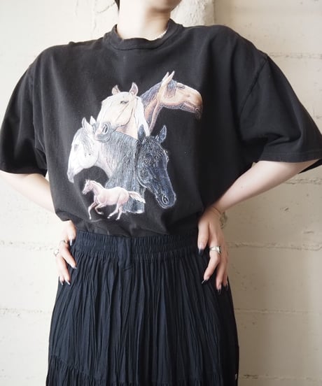 Horse Print Tee BK