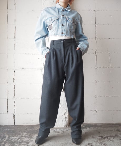 Wool Tuck Pants DGR