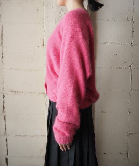 V neck Mohair Cardigan PI