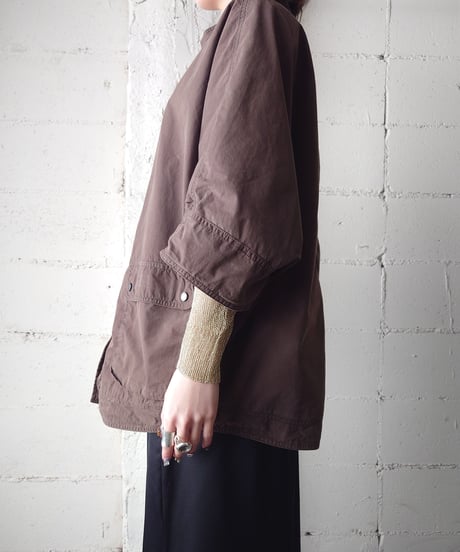 Stand Collar Dolman Sleeve Jacket BR