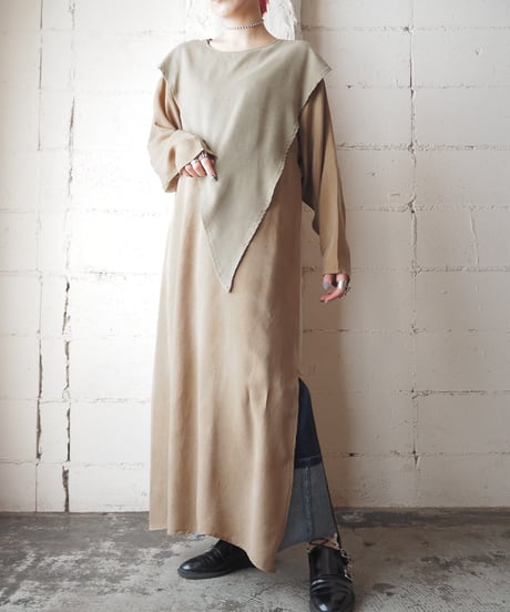 Front Layered Design Dress BE