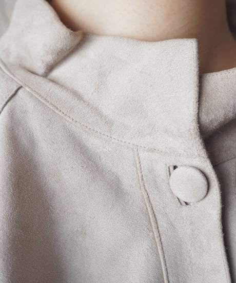 Dolman Sleeve Suede Jacket WH