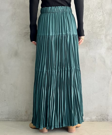 Pleated Tiered Skirt GN