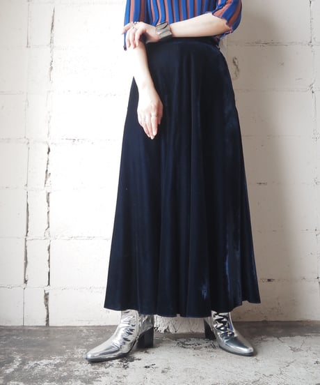Ralph Lauren Velvet Flared Skirt NV