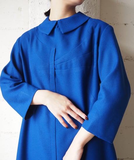 1960's Vintage Switching Design Dress BL