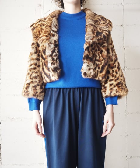 Leopard Short Far Coat BEBR