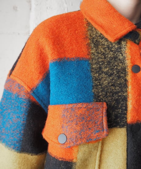 Desigual Colorful Wool Coat ORBLYE