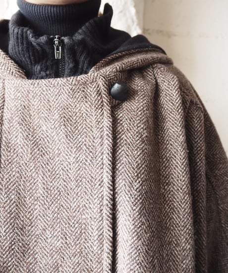 Dolman Sleeve Rib Cuff Coat BRBK