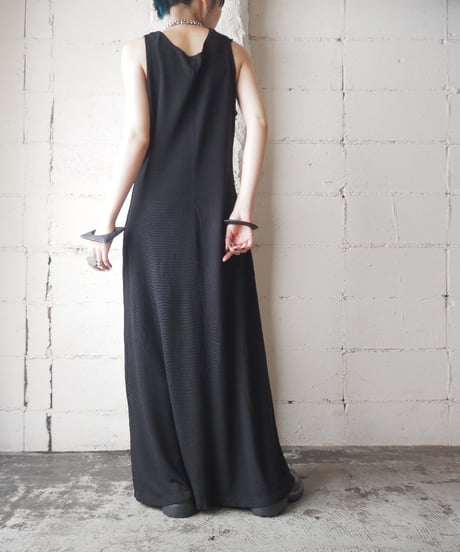 Sleeveless Spandex Mix Dress BK