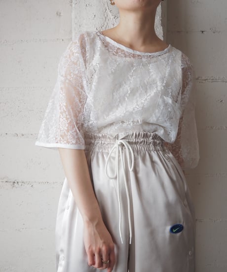 Lace Pocket Tops WH