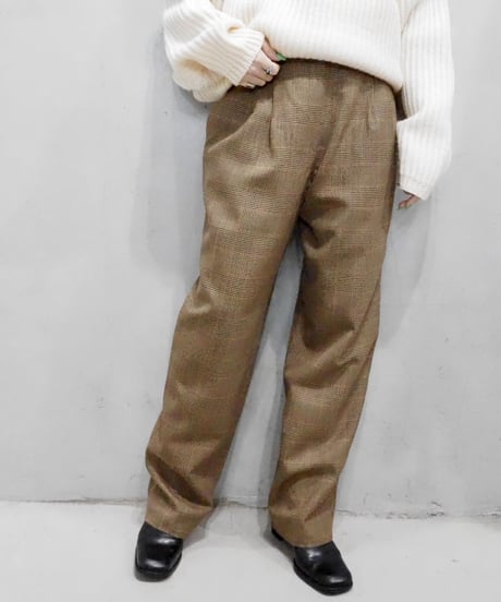Glencheck Tuck Pants BR