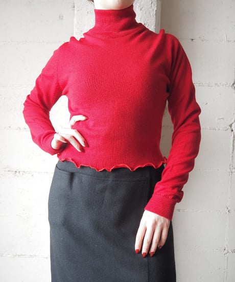DKNY Mellow Hem Mock Neck Knit RE