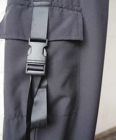 Belted Techno Pants BK