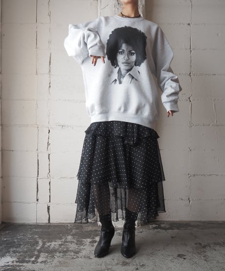 Black Woman Photo Print Sweat GR