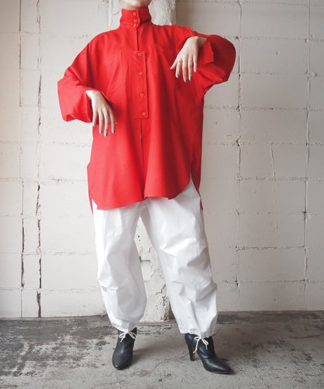 Stand Collar Rayon Shirt RE