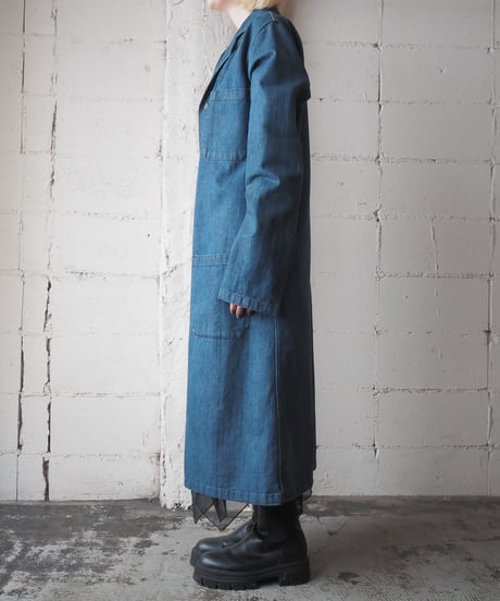 1990s USA Denim Chester Coat BL