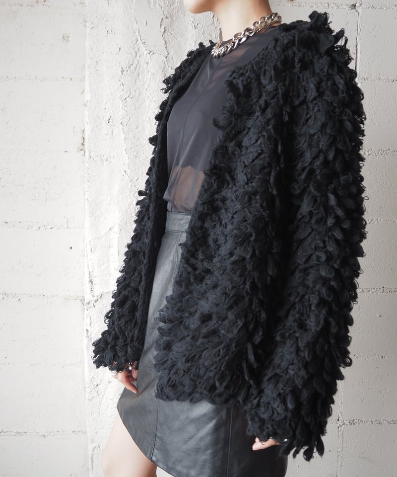 Loop Knit Cardigan BK | Orfeo Loop Knit Cardigan BK | Orfeo