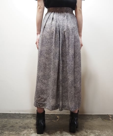 Paisley Tuck Wrap Skirt NVWH