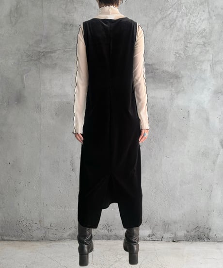 Velour Sleeveless Dress BK