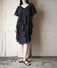 Ruffle Tiered Dress BK