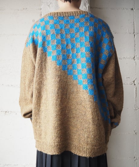 Checker Design Knit BRBL
