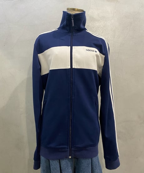adidas High Neck Zip Up Jacket NV WH