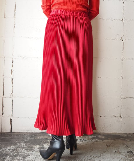 Mellow Hem Pleated Easy Skirt RE