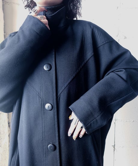 Dolman Soutien Collar Coat BK