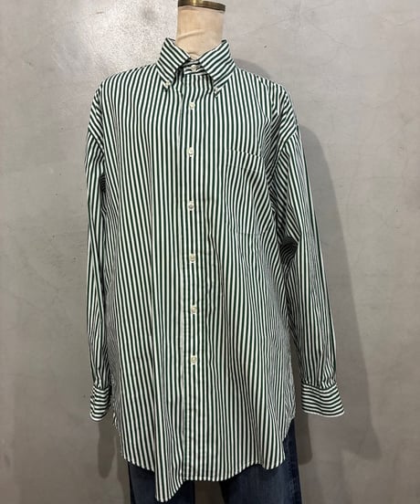 Brooks Brothers Cotton Stripe L/S Shirt WH GN