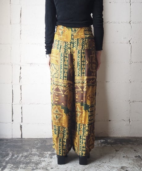 Painted Pattern Wide Pants KABR