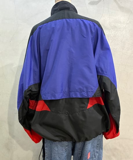 NIKE Nylon Jacket BK BL RE