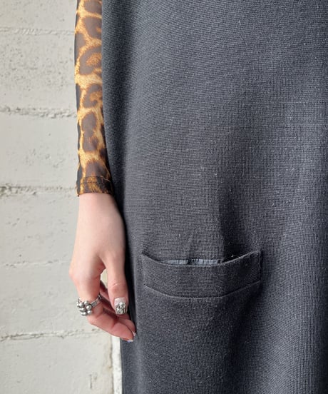 V Neck Jumperskirt BK