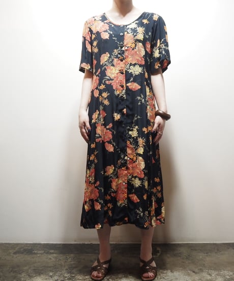 Backbelt Big Flower Dress BKRE