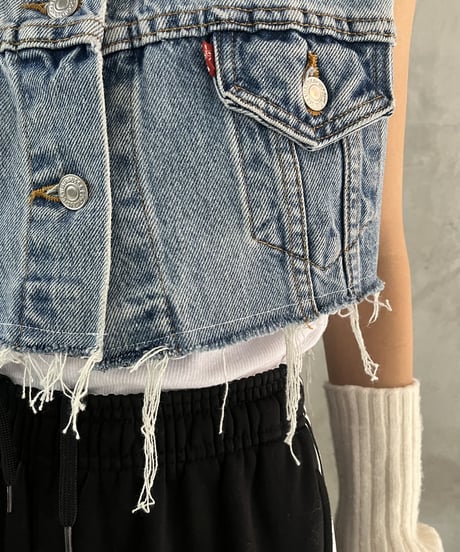 Remake Levi's Short Denim Vest BL